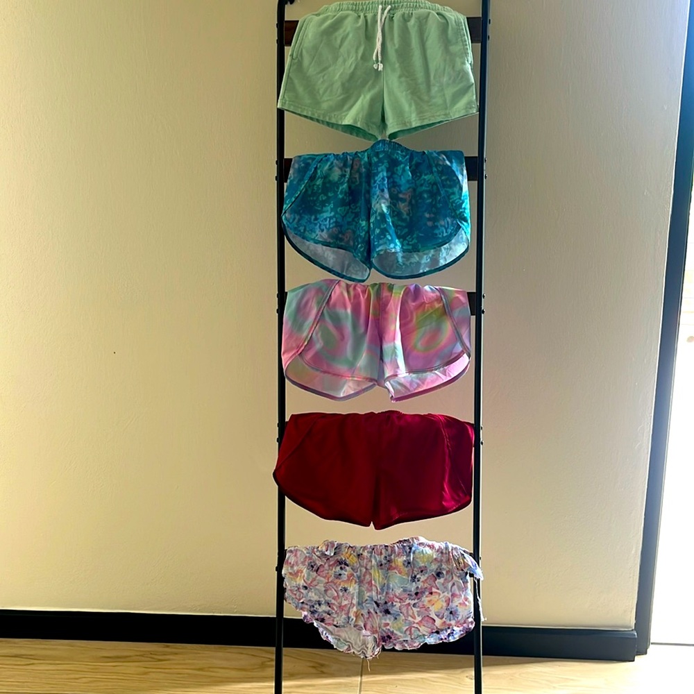 Bundle: 7 shorts plus 1 dress. Size 10-12